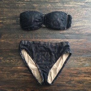 Black high waisted bikini - size 4